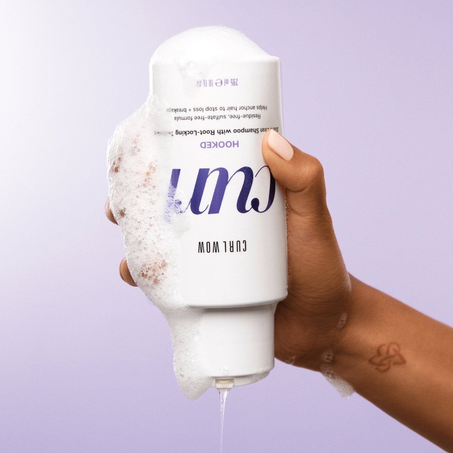 Hooked is a sulfate free shampoo for curly hair that still lathers